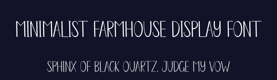 Minimalist Farmhouse Display Font by creativeletter — Display Font — thumbnail 2