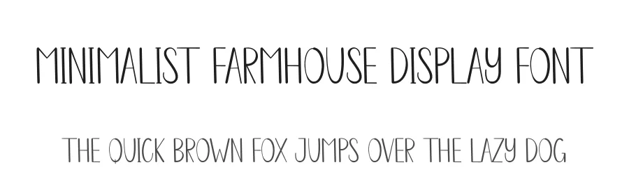 Minimalist Farmhouse Display Font by creativeletter — Display Font