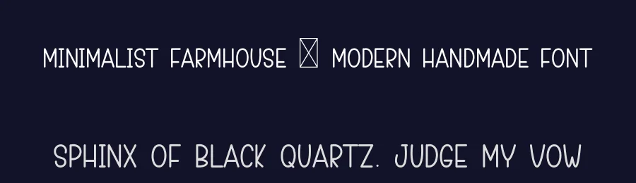 Minimalist Farmhouse – Modern Handmade Font by freshtypeink — Display Font — thumbnail 2
