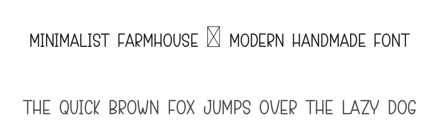 Minimalist Farmhouse – Modern Handmade Font by freshtypeink — Display Font
