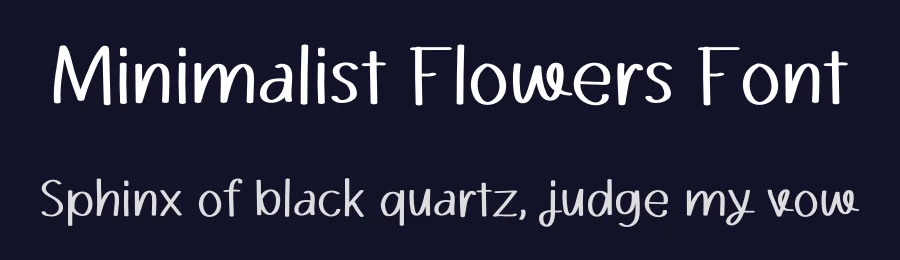 Minimalist Flowers Font by levincreative — Script Handwritten Font — thumbnail 2