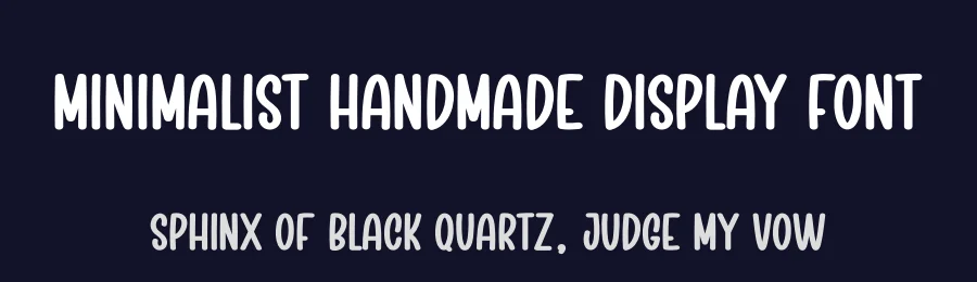Minimalist Handmade Display Font by creativeletter — Display Font — thumbnail 2