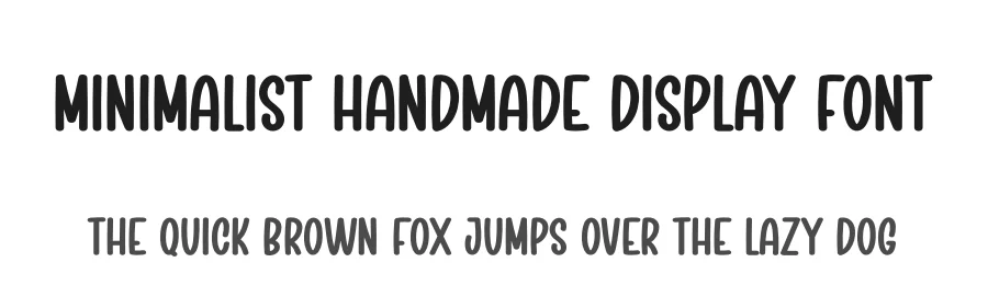 Minimalist Handmade Display Font by creativeletter — Display Font