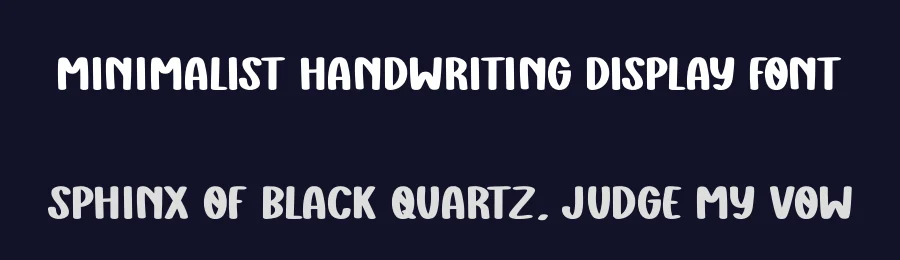 Minimalist Handwriting Display Font by Craftedtype — Decorative Font — thumbnail 2
