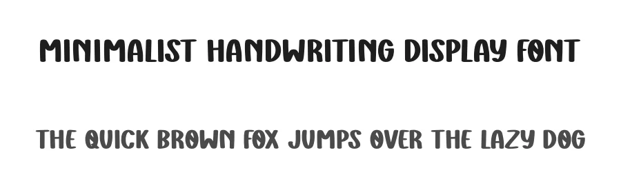 Minimalist Handwriting Display Font by Craftedtype — Decorative Font