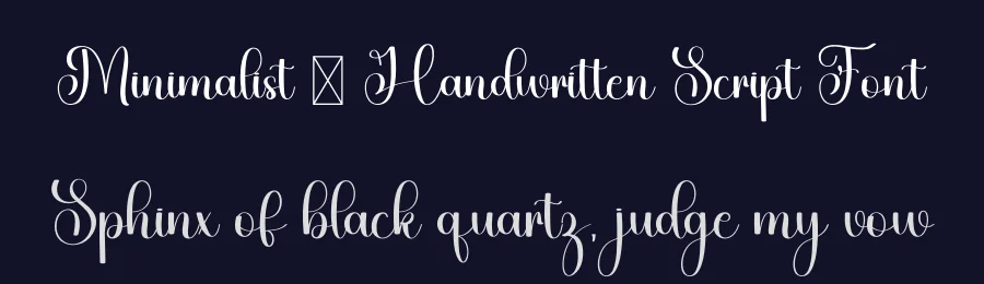 Minimalist – Handwritten Script Font by freshtypeink — Script Handwritten Font — thumbnail 2