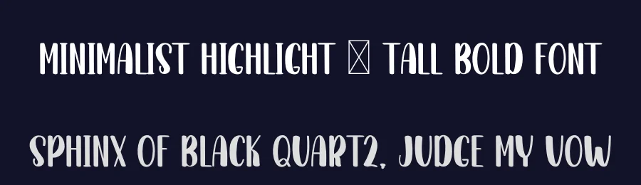 Minimalist Highlight – Tall Bold Font by inermediaSTUDIO — Display Font — thumbnail 2