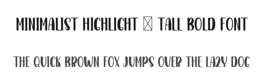 Minimalist Highlight – Tall Bold Font by inermediaSTUDIO — Display Font