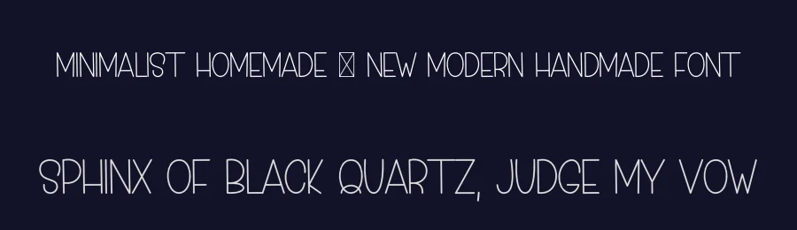 Minimalist Homemade – New Modern Handmade Font by freshtypeink — Display Font — thumbnail 2