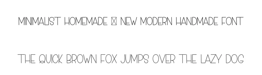Minimalist Homemade – New Modern Handmade Font by freshtypeink — Display Font