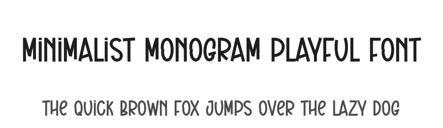Minimalist Monogram Playful Font by creativeletter — Script Handwritten Font