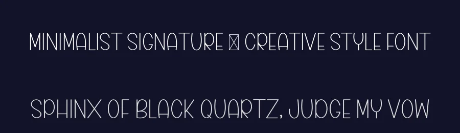 Minimalist Signature – Creative Style Font by freshtypeink — Display Font — thumbnail 2