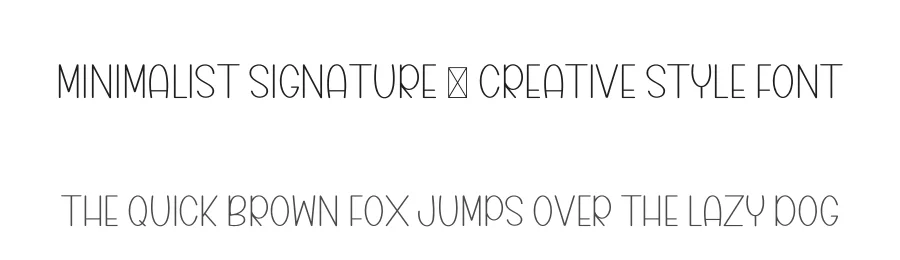 Minimalist Signature – Creative Style Font by freshtypeink — Display Font