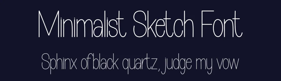 Minimalist Sketch Font by andikastudio — Display Font — thumbnail 2