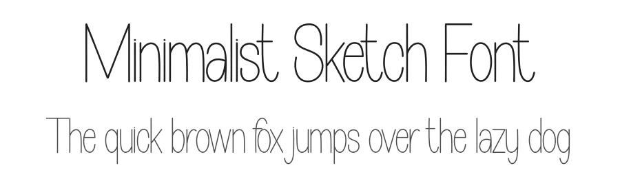 Minimalist Sketch Font by andikastudio — Display Font