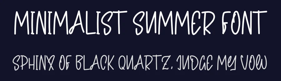 Minimalist Summer Font by levincreative — Decorative Font — thumbnail 2