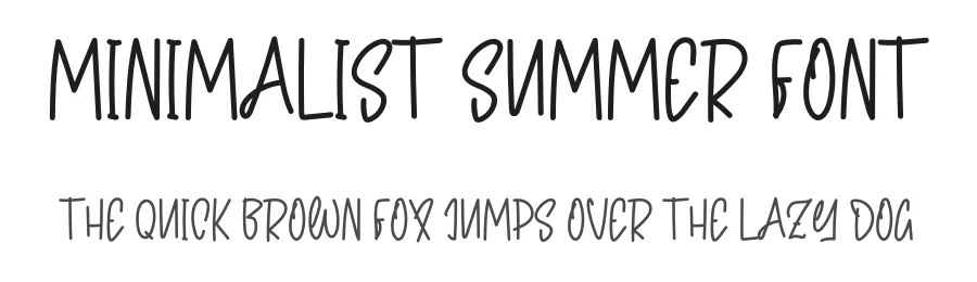 Minimalist Summer Font by levincreative — Decorative Font
