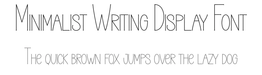 Minimalist Writing Display Font by creativeletter — Display Font