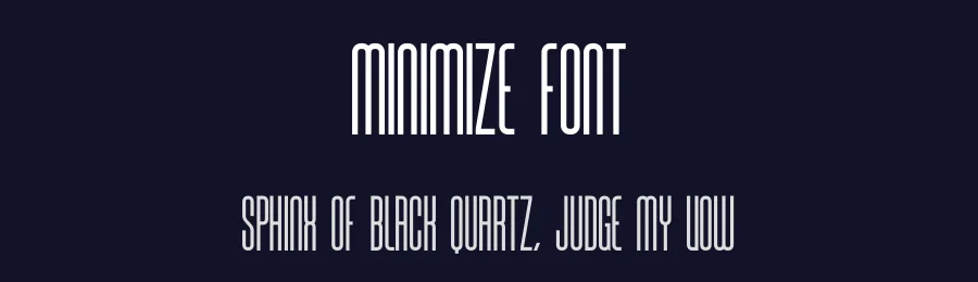 Minimize Font by Craftedtype — Decorative Font — thumbnail 2