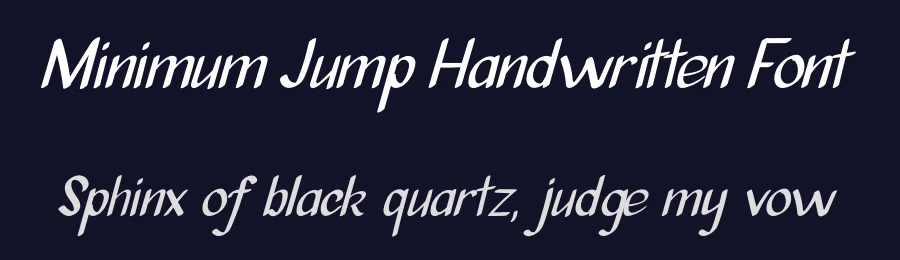 Minimum Jump Handwritten Font by planetz studio — Script Handwritten Font — thumbnail 2