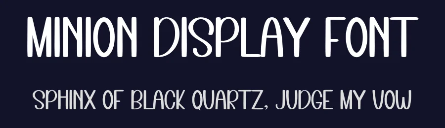 Minion Display Font by inermediaSTUDIO — Display Font — thumbnail 2