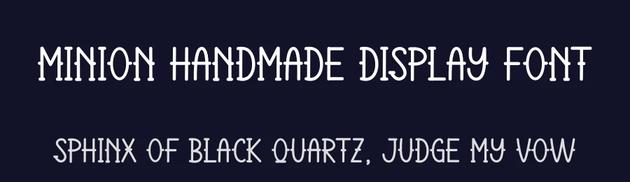 Minion Handmade Display Font by andikastudio — Display Font — thumbnail 2