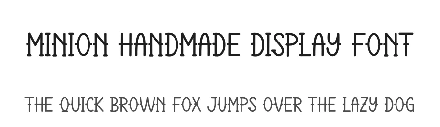 Minion Handmade Display Font by andikastudio — Display Font