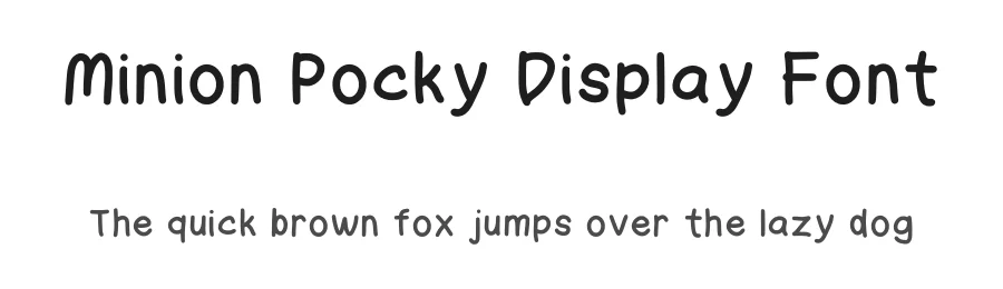 Minion Pocky Display Font by Craftedtype — Decorative Font