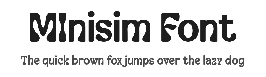 MInisim Font by Dantype — Display Font