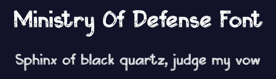 Ministry Of Defense Font by Rachmad bagus f — Script Handwritten Font — thumbnail 2