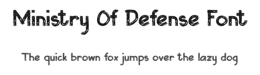 Ministry Of Defense Font by Rachmad bagus f — Script Handwritten Font