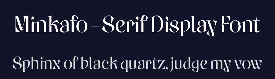 Minkafo – Serif Display Font by timelesstype.co — Display Font — thumbnail 2