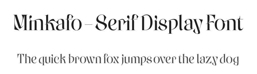 Minkafo – Serif Display Font by timelesstype.co — Display Font