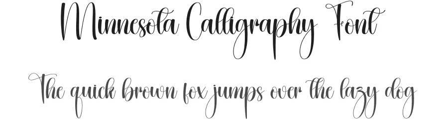 Minnesota Calligraphy Font by creativeletter — Script Handwritten Font