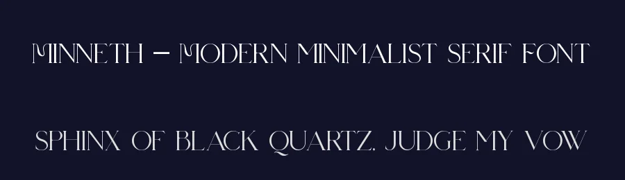 Minneth – Modern minimalist Serif Font by ErmediaStudio — Serif Font — thumbnail 2