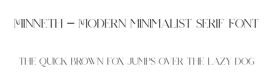 Minneth – Modern minimalist Serif Font by ErmediaStudio — Serif Font