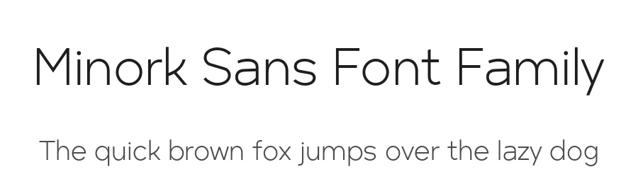 Minork Sans Font Family by Arvind Kumar โ Sans Serif Font