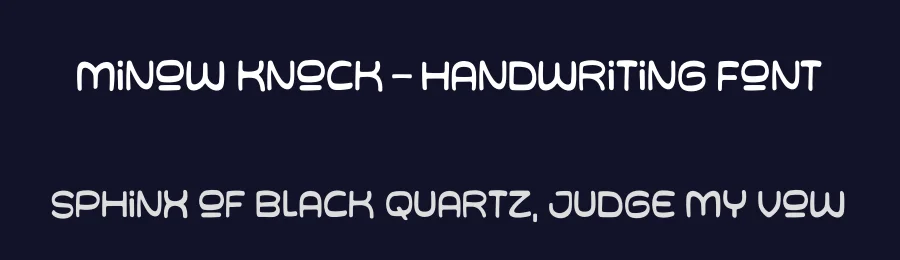 Minow Knock – Handwriting Font by [email protected] — Script Handwritten Font — thumbnail 2