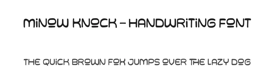 Minow Knock – Handwriting Font by [email protected] — Script Handwritten Font