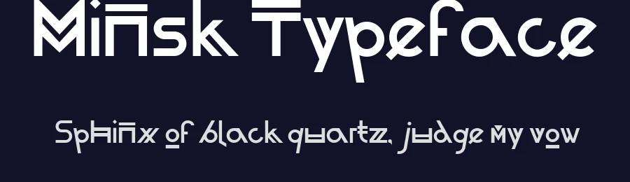 Minsk Typeface by Anna Werigo — Sans Serif Font — thumbnail 2