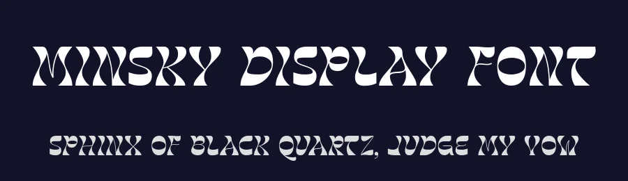 Minsky Display Font by Dantype — Display Font — thumbnail 2