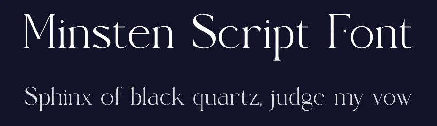 Minsten Script Font by SURATMI — Decorative Font — thumbnail 2