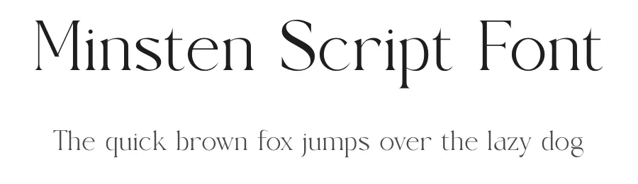 Minsten Script Font by SURATMI — Decorative Font