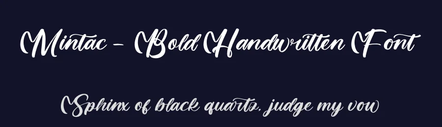 Mintac – Bold Handwritten Font by letterenastudios — Script Handwritten Font — thumbnail 2