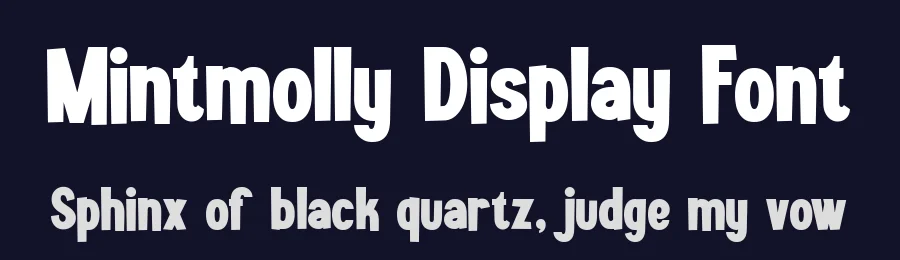 Mintmolly Display Font by fontkong — Display Font — thumbnail 2