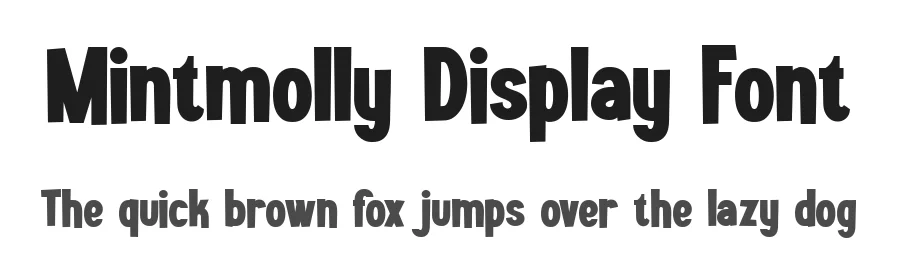 Mintmolly Display Font by fontkong — Display Font