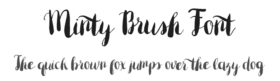 Minty Brush Font by Typeface — Script Handwritten Font