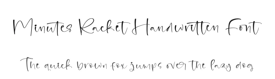 Minutes Racket Handwritten Font by stylishtype.co — Script Handwritten Font