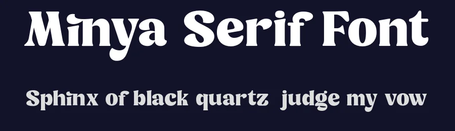Minya Serif Font by Dharmas Studio — Decorative Font — thumbnail 2