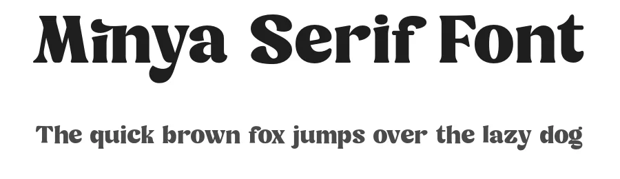 Minya Serif Font by Dharmas Studio — Decorative Font